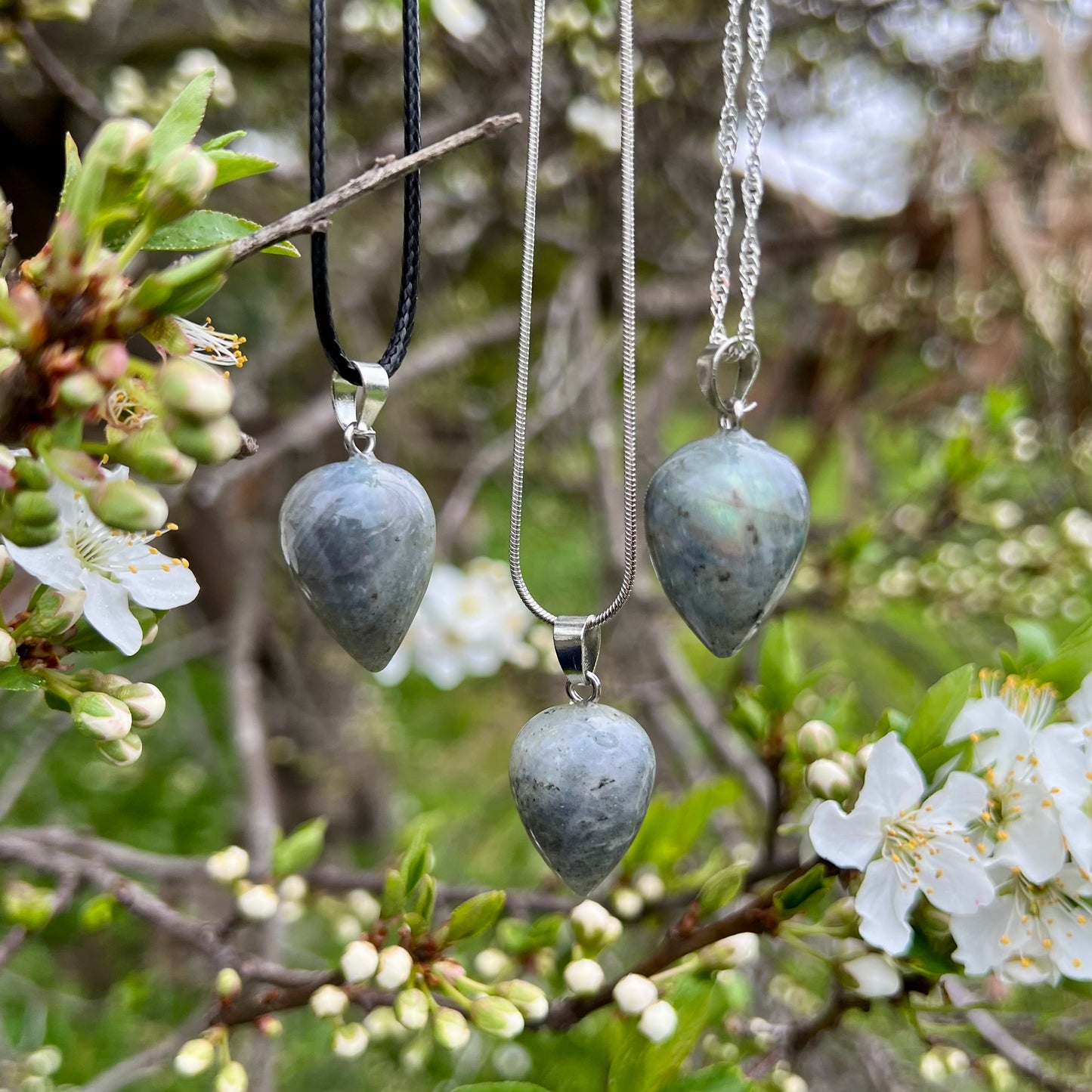 Labradorite Acorn Necklace