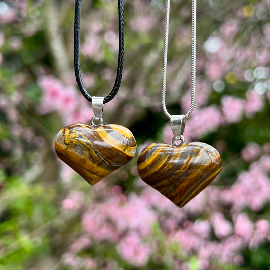 Tiger Eye Heart Necklace