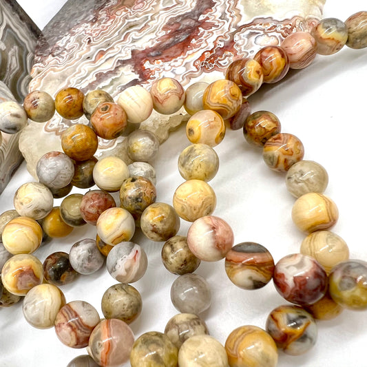 Crazy Lace Agate Bracelet -ADD/ADHD, Balance, Harmony, Happiness, Laughter