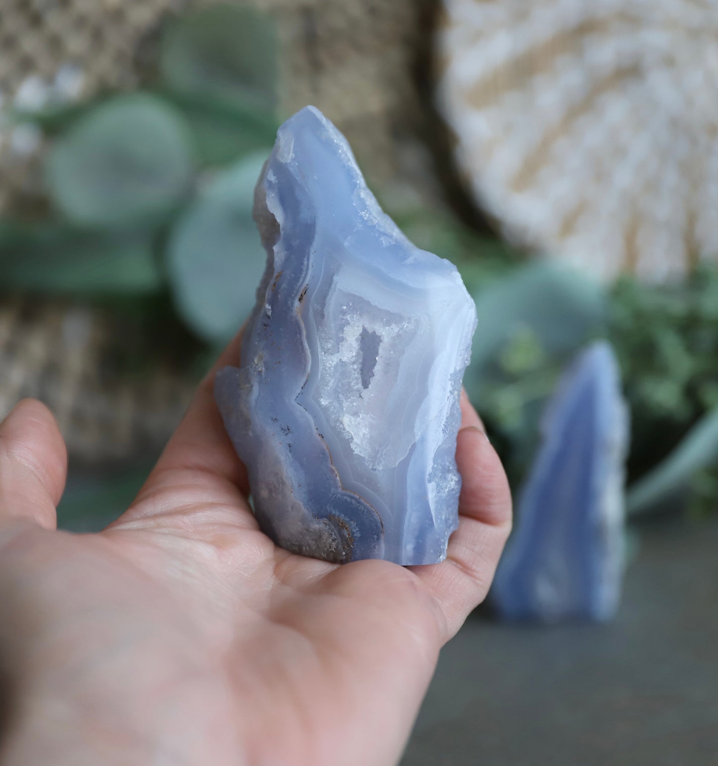 Blue Lace Agate Free Form - Druzy