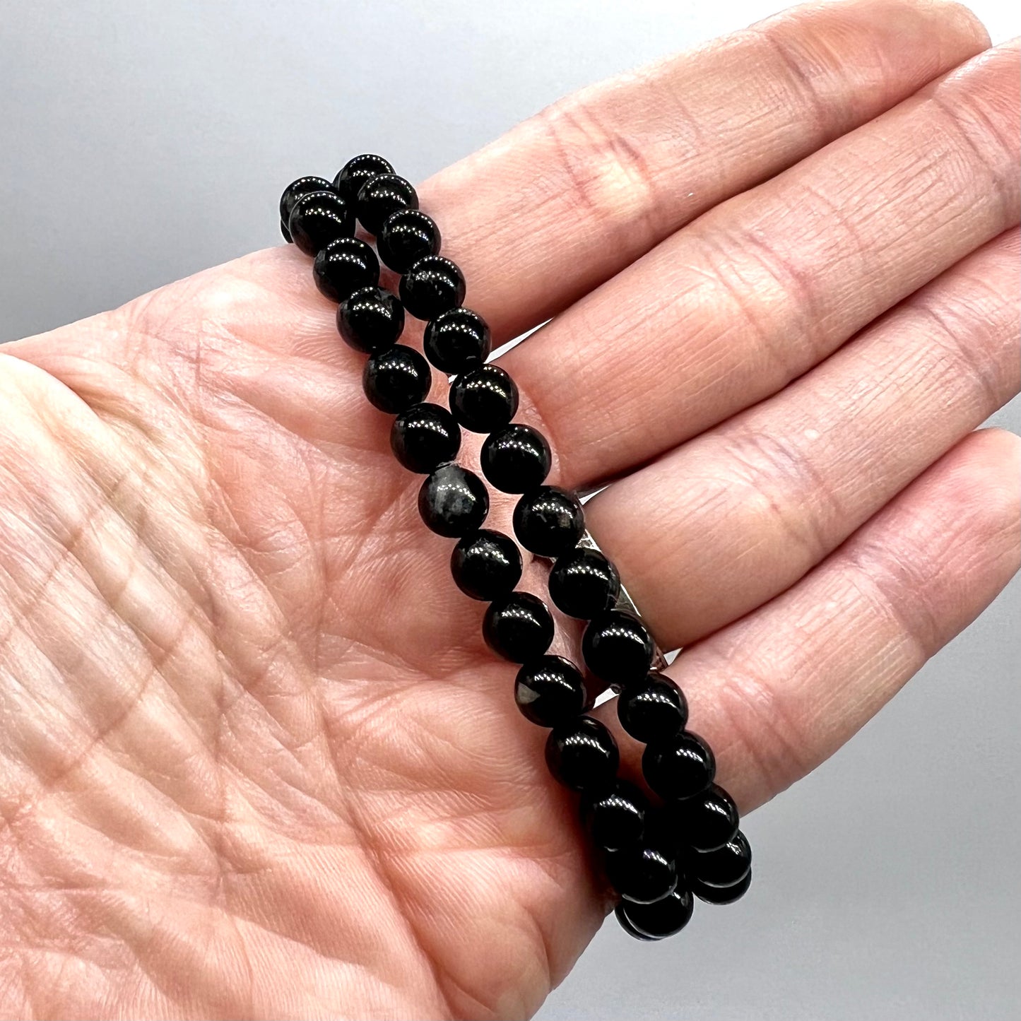 Black Tourmaline Bracelet - Cleansing, Protection, Grounding, EMF Blocker