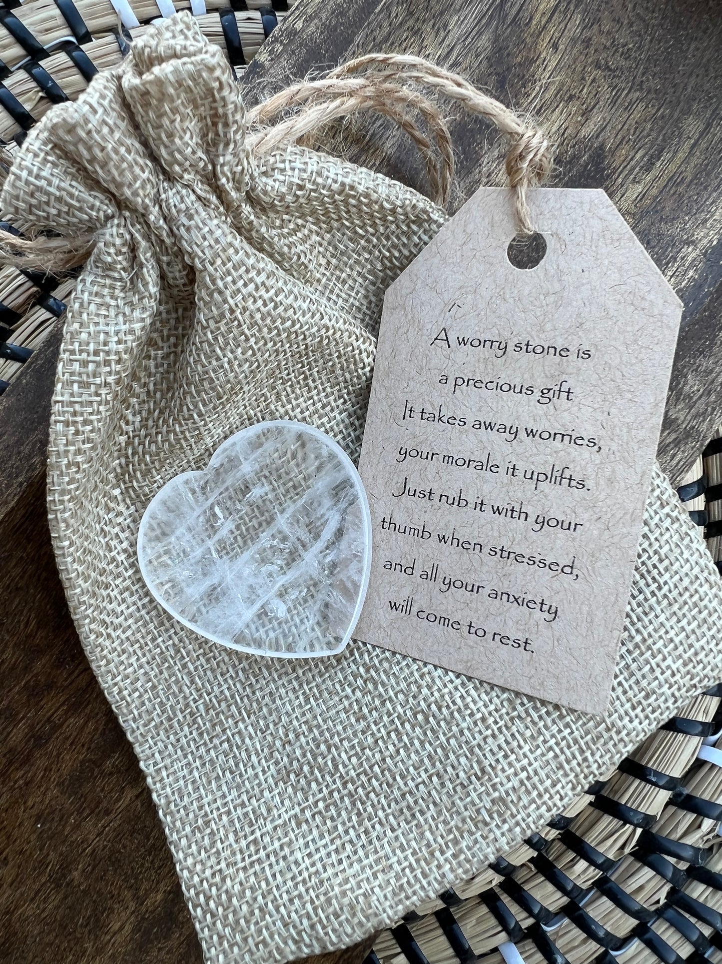 Worry Stone Gift set-Heart Shape