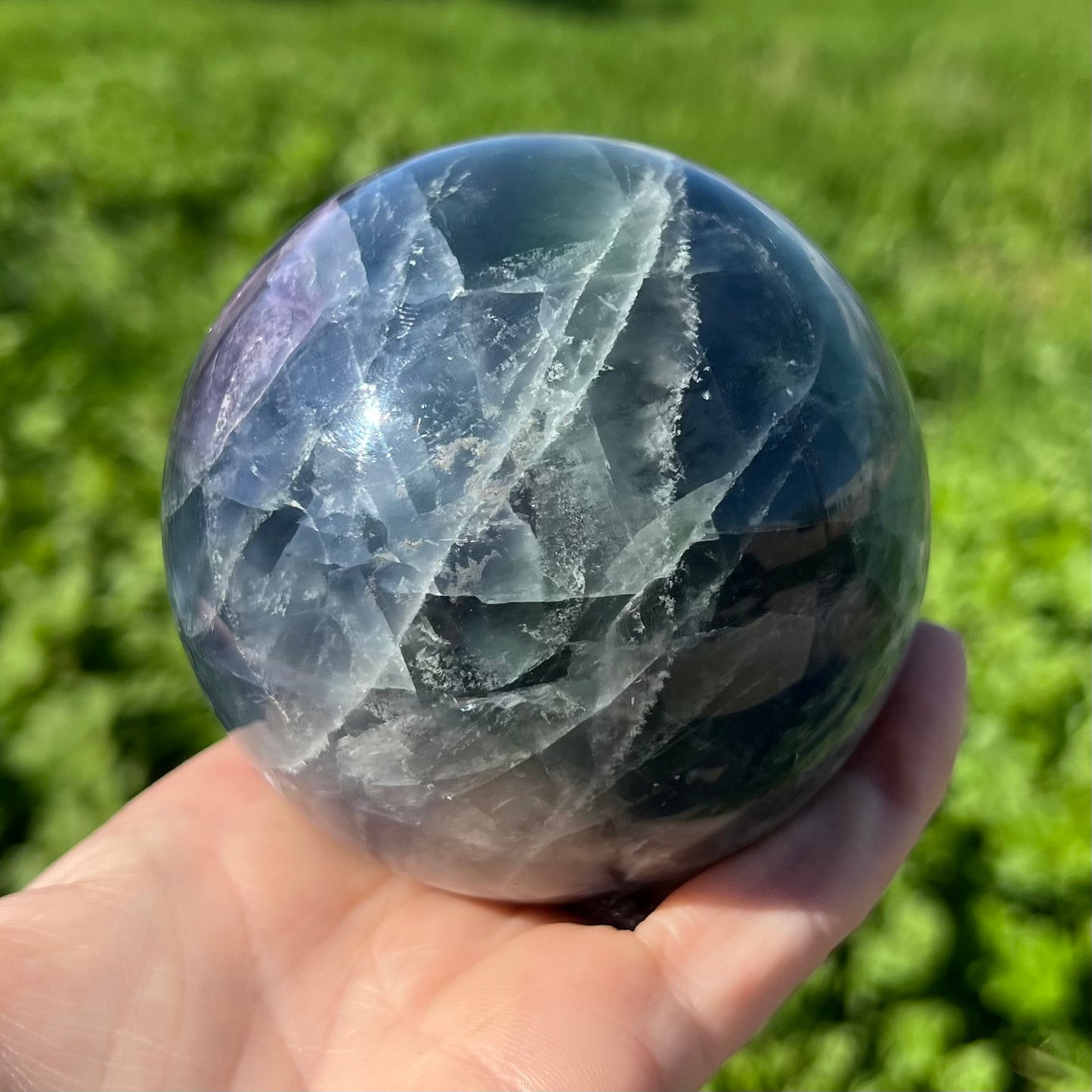 Rainbow Fluorite XL Sphere