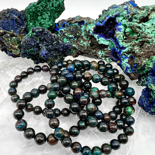 Azurite Bracelet - Calm, Patience, Dreams, Intuition, Awareness, Clarity