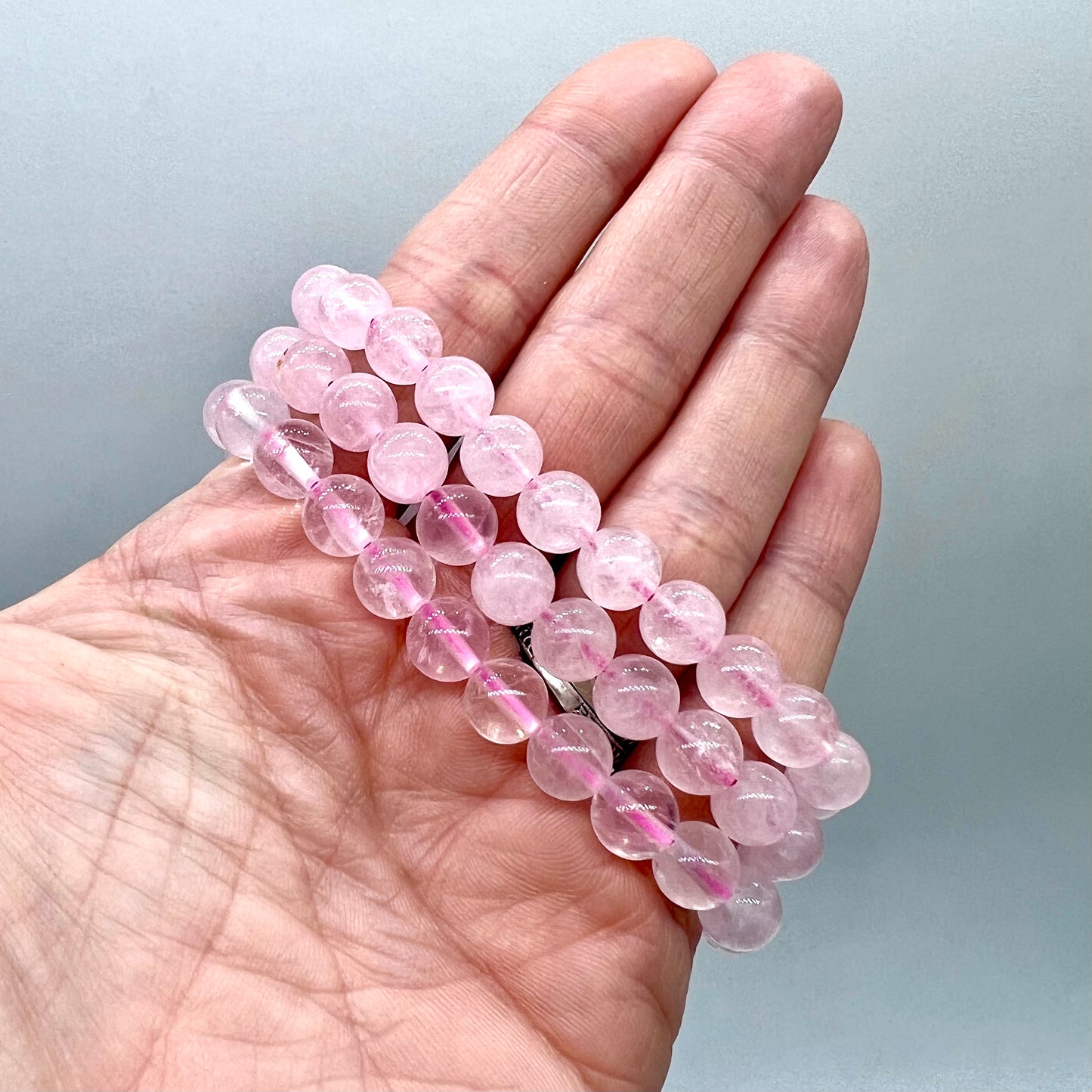 Rose Quartz Bracelet - Unconditional Love, Soothing, Forgiveness, Lifts Depression, Self Love