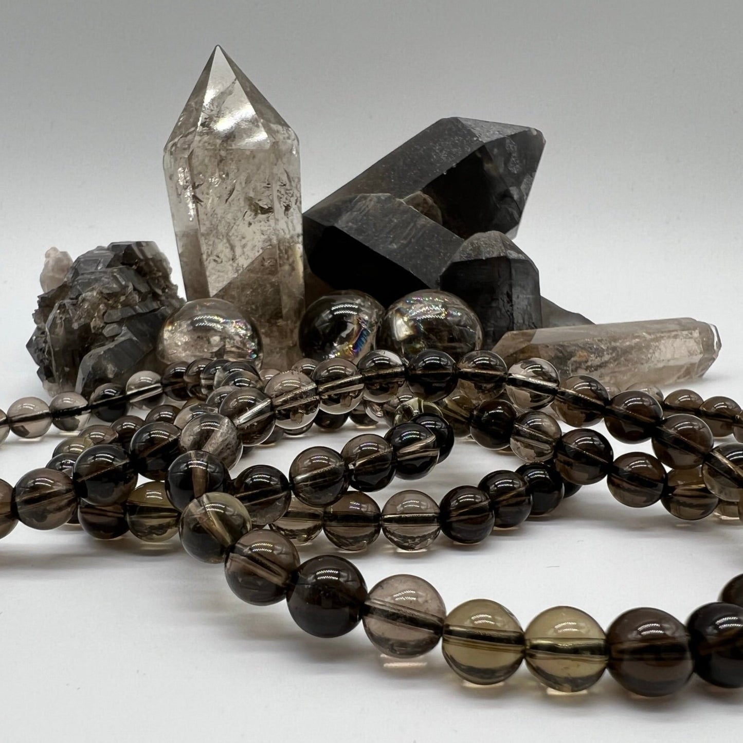 Smokey Quartz Bracelet - Calm, Lifts Depression, Intuition, Positivity