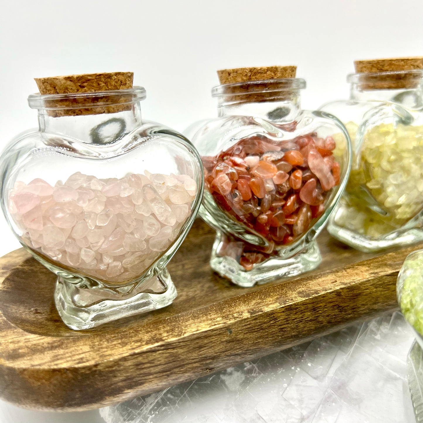 Crystal Chip Heart/Star Wishing Bottle