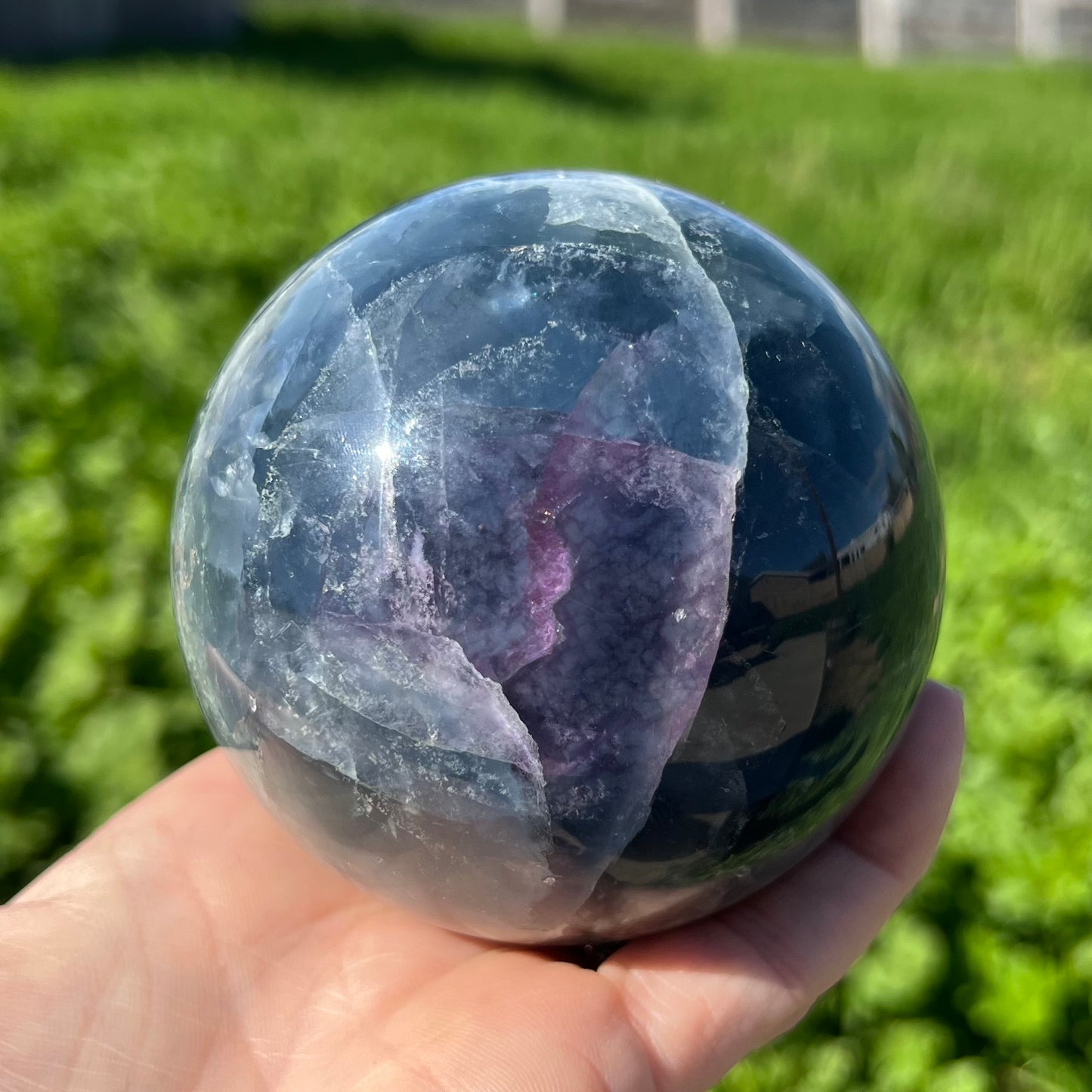 Rainbow Fluorite XL Sphere