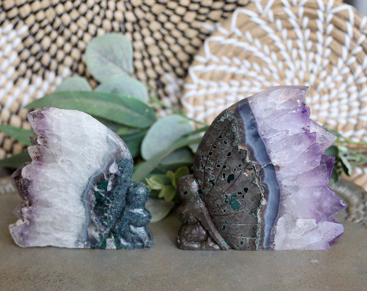 Fairy Amethyst Super 7 Cluster Carving