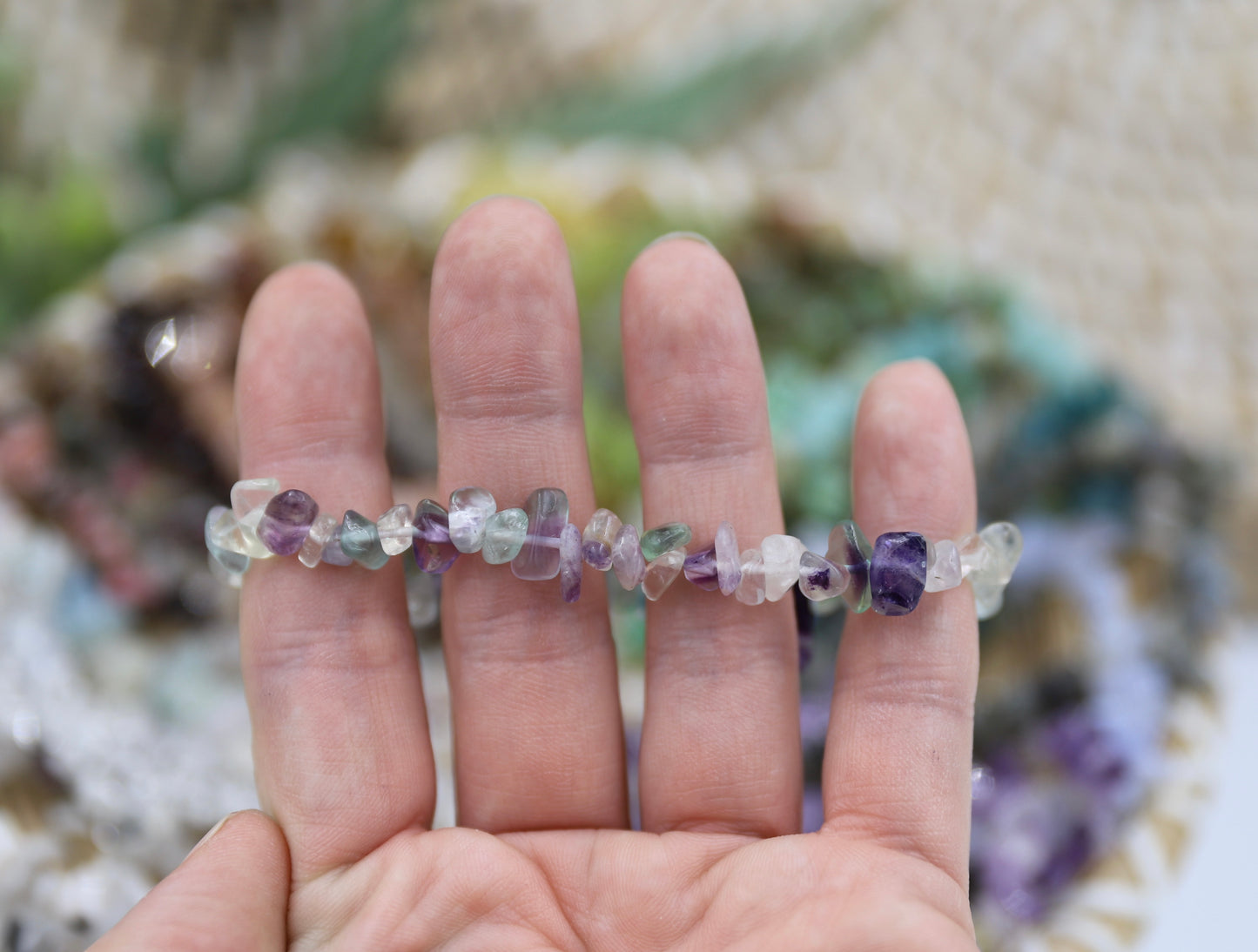 Crystal Chip Bracelet