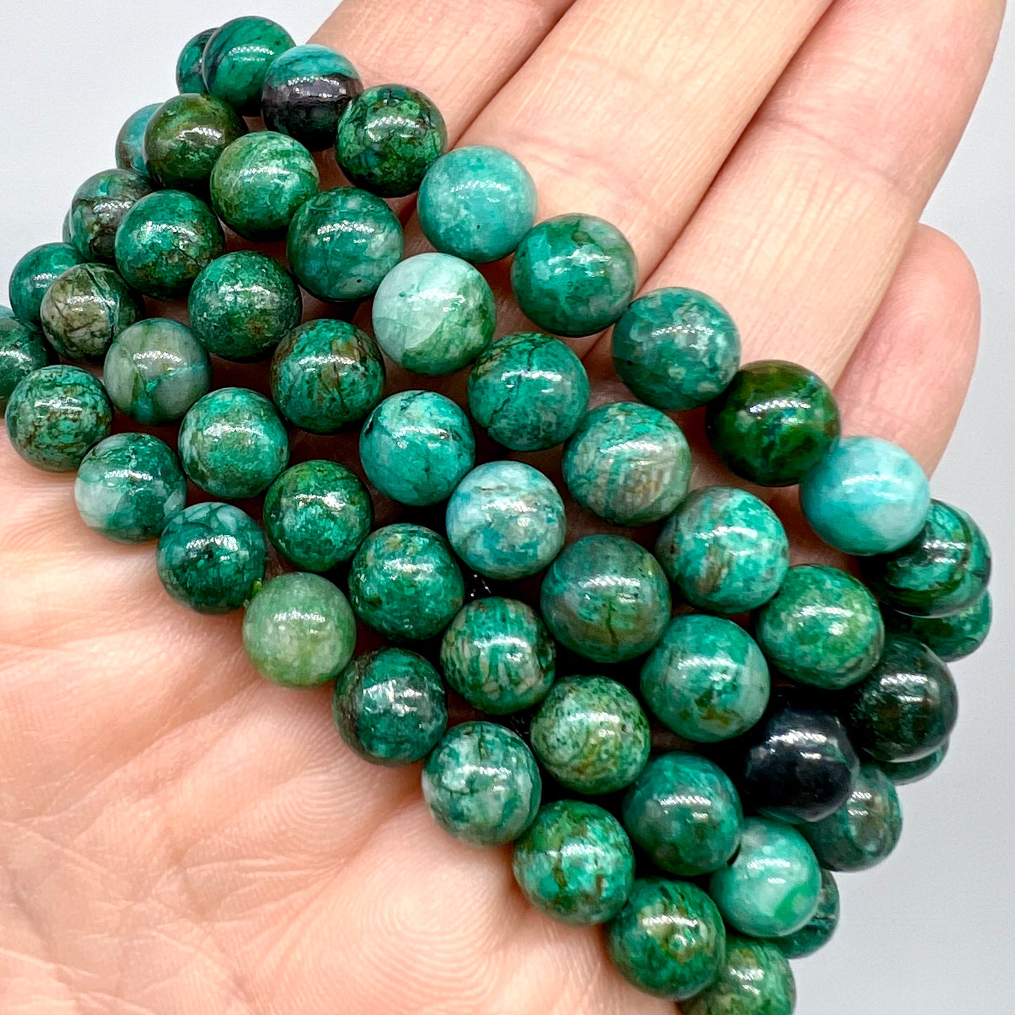 Chrysocolla Bracelet - Empowerment, Communication, Calm, Anxiety, Joy, Balance