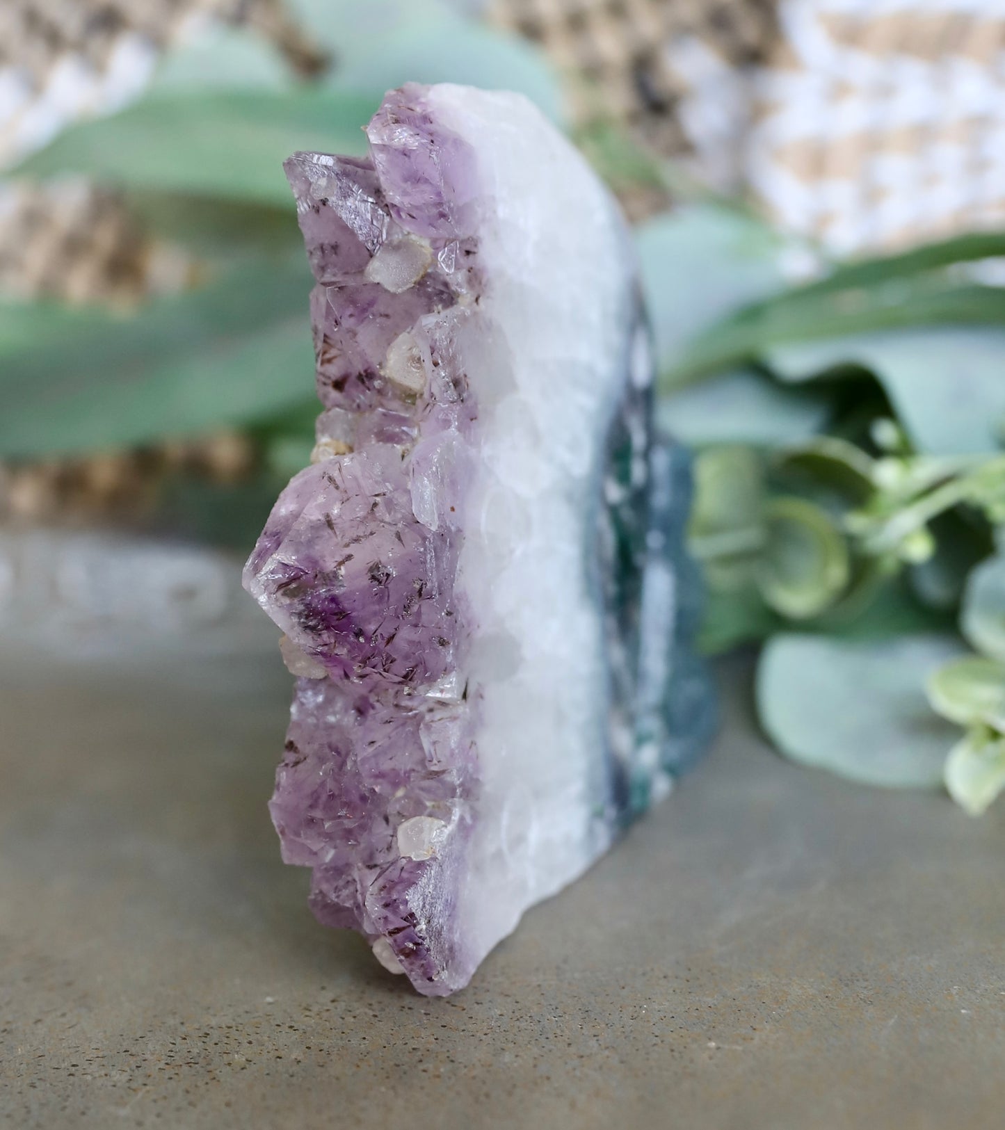 Fairy Amethyst Super 7 Cluster Carving
