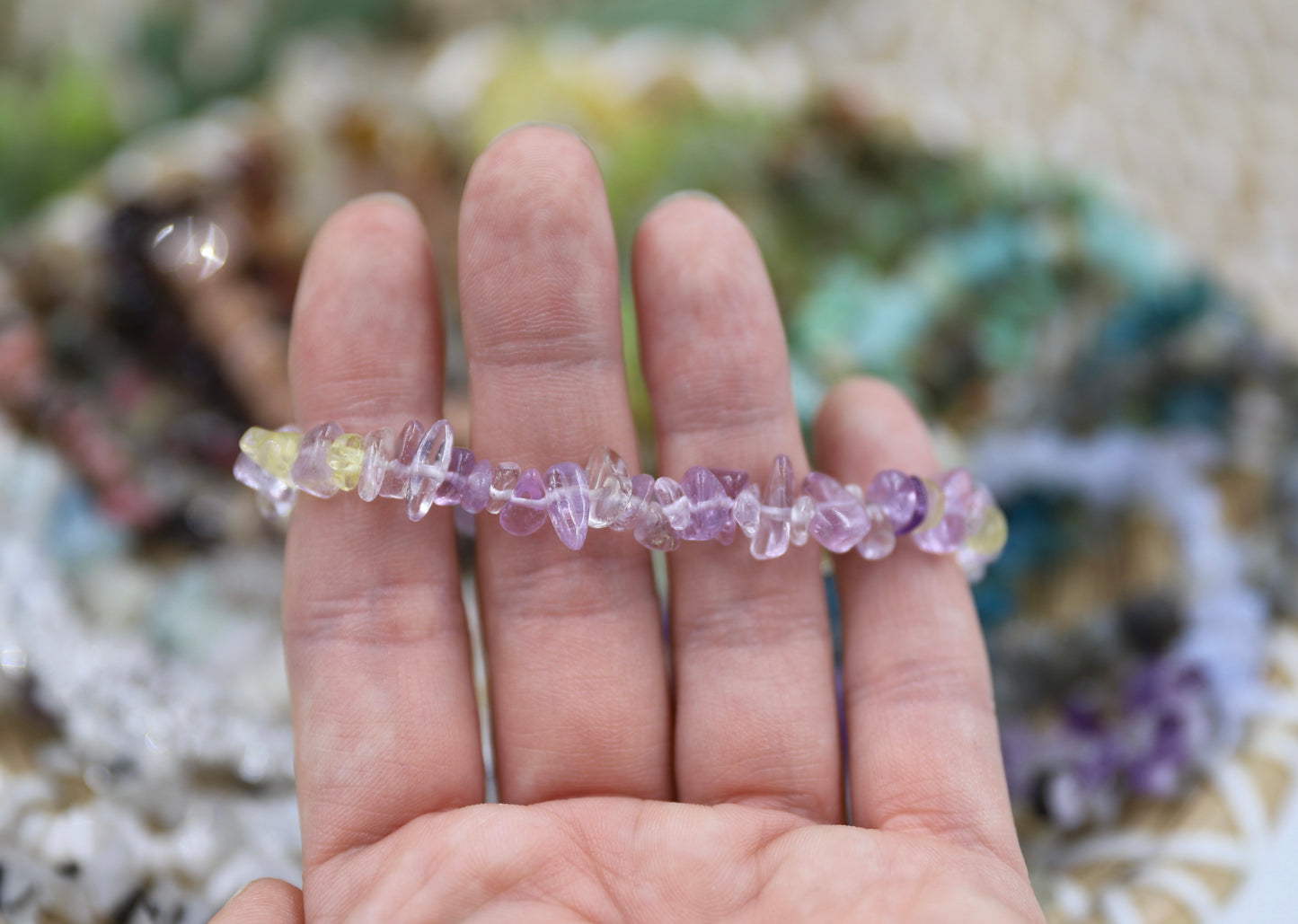Crystal Chip Bracelet