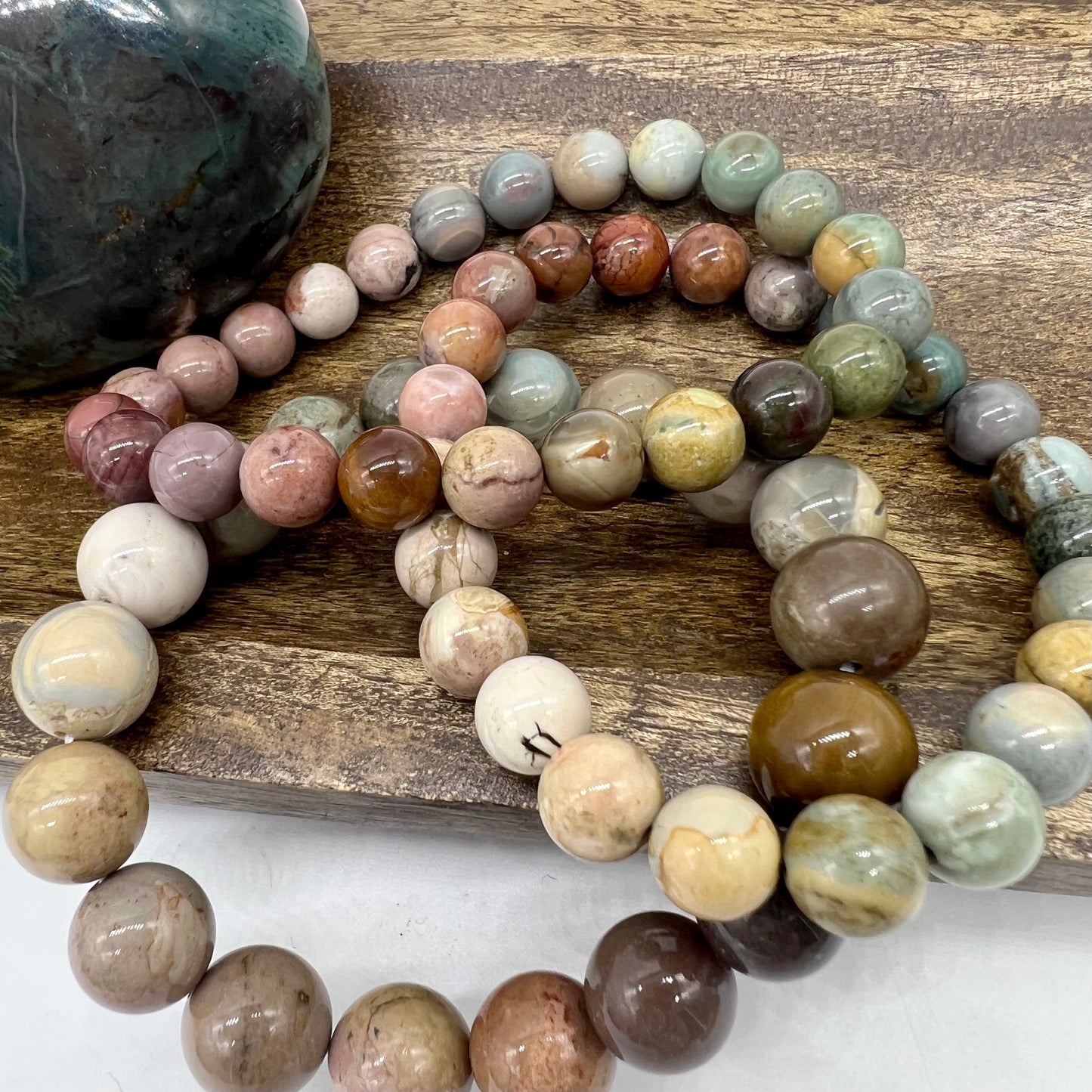 Alashan Agate Bracelet - Stamina, Harmony, Cleansing, Calming