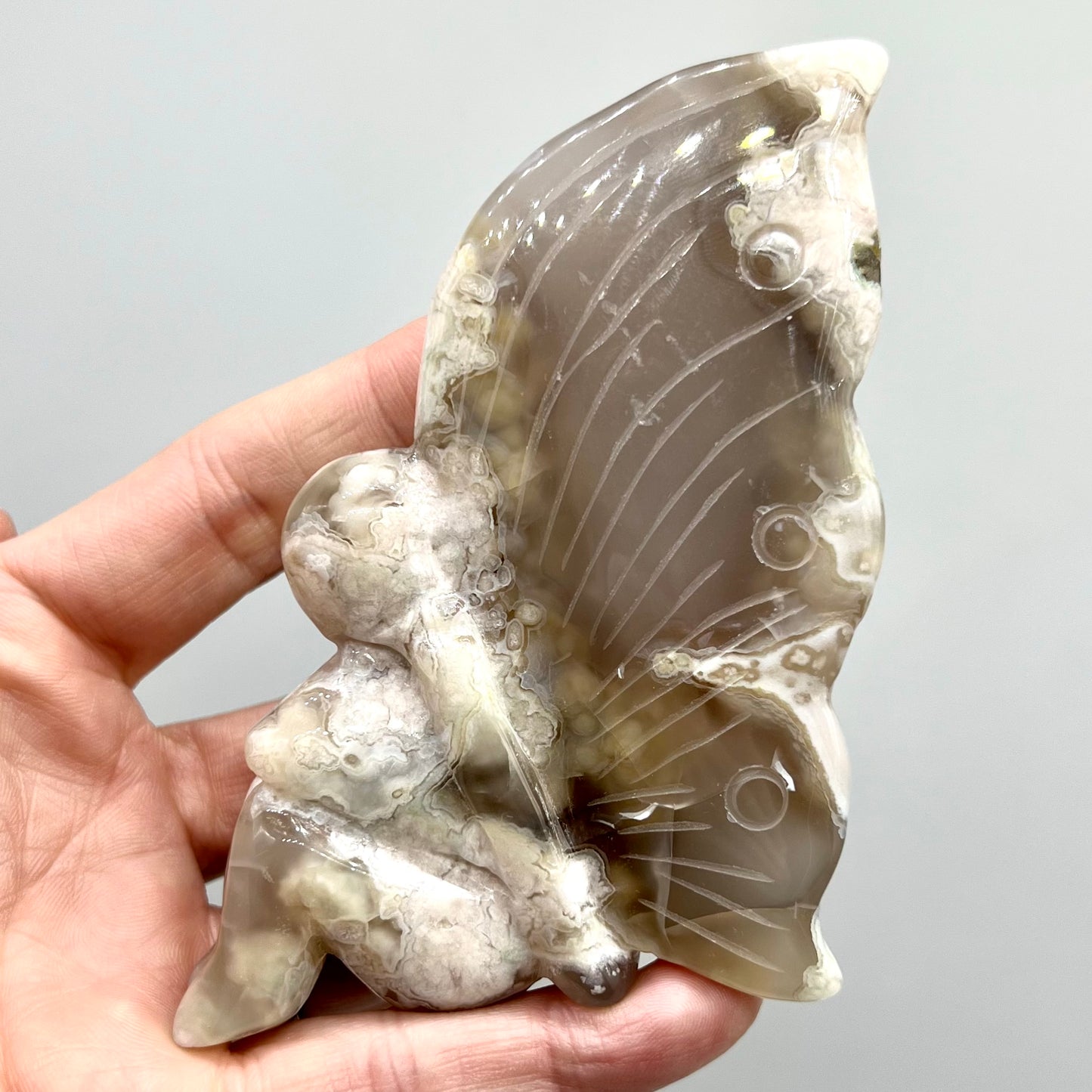 Fairy Flower Agate Carving