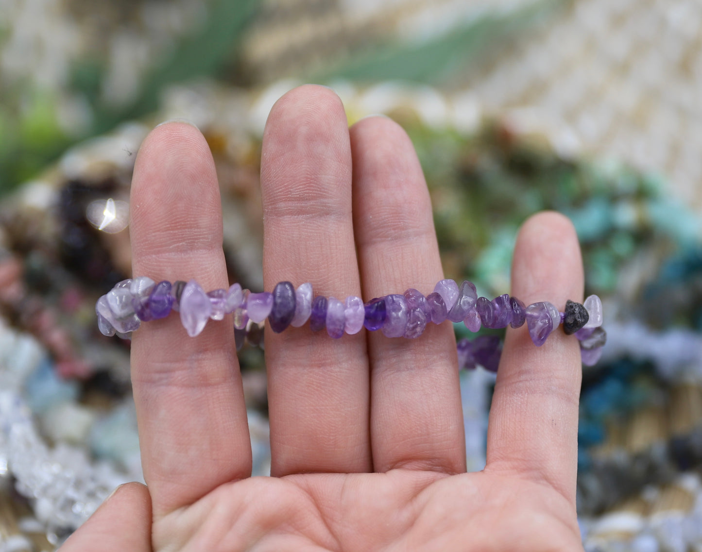 Crystal Chip Bracelet