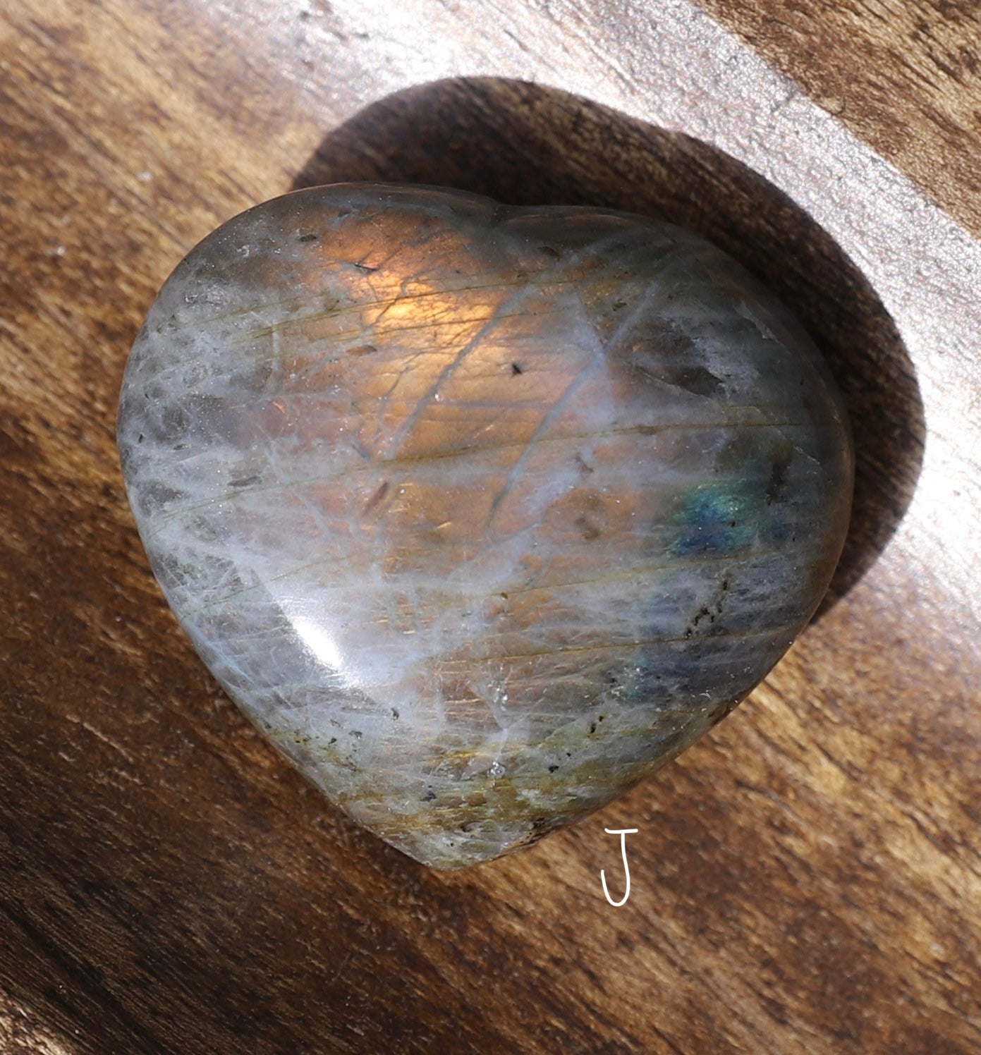 Sunset Labradorite Small Heart