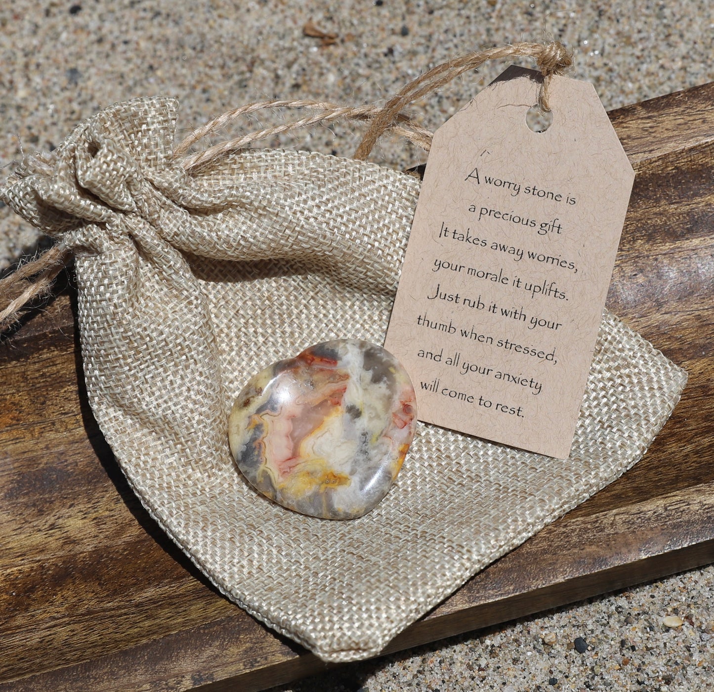 Worry Stone Gift set-Heart Shape