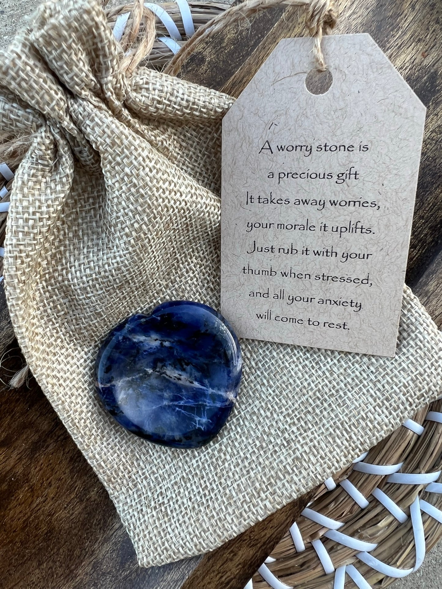 Worry Stone Gift set-Heart Shape