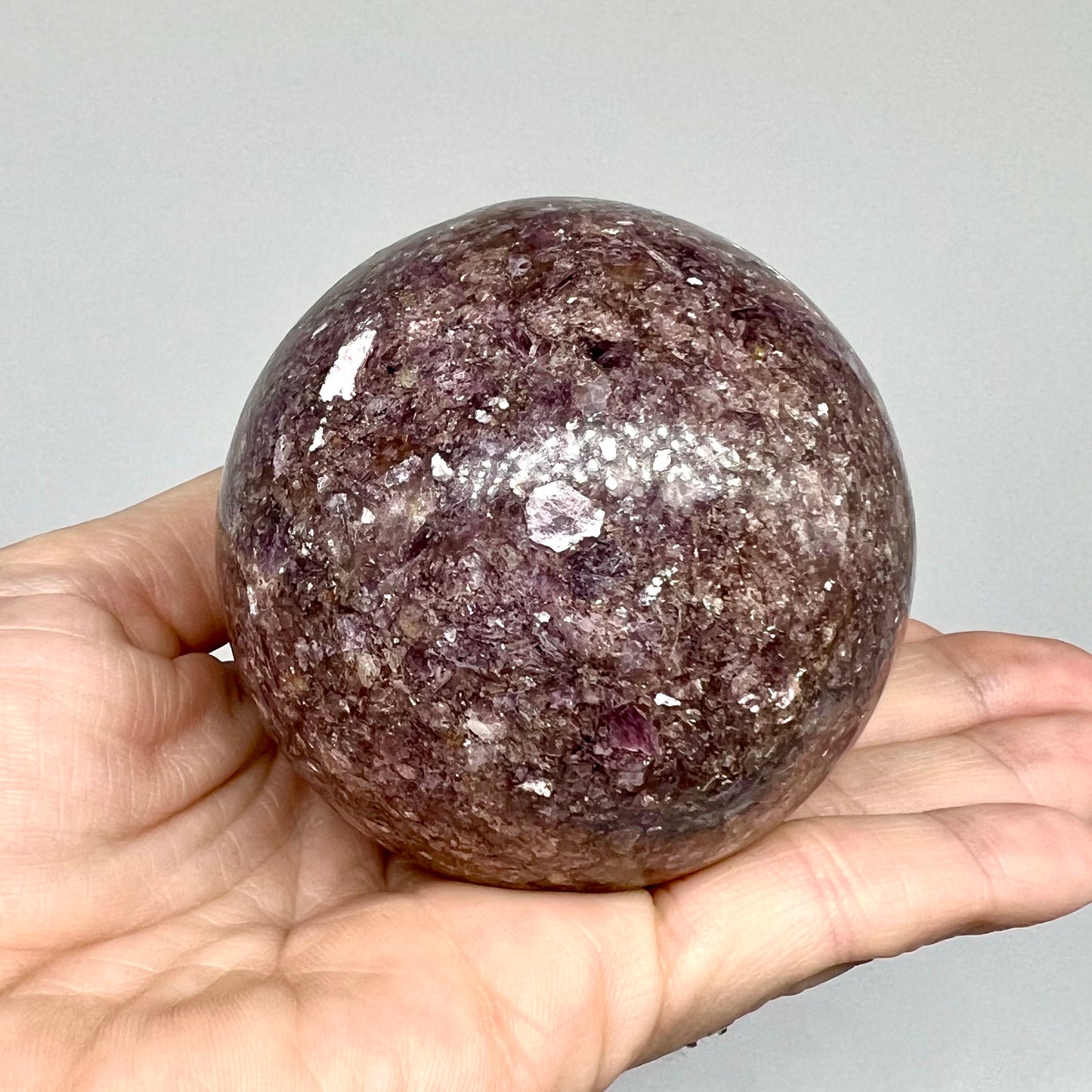 Purple Mica Sphere - Strength, Relax, Balance, Harmony