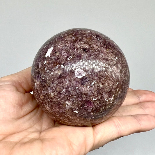Purple Mica Sphere - Strength, Relax, Balance, Harmony