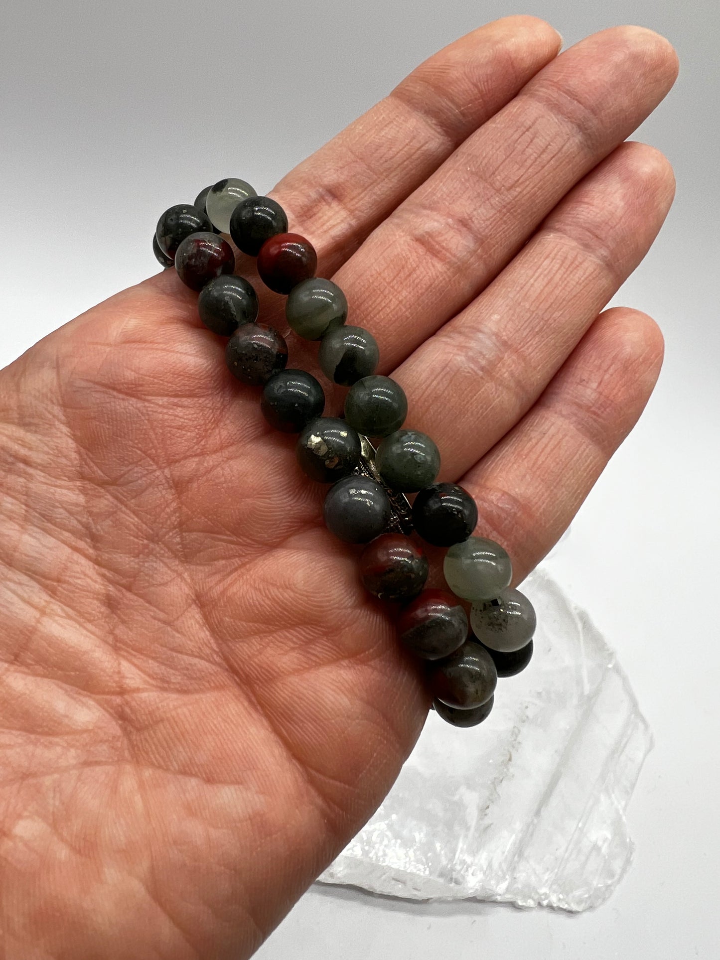 African Bloodstone Bracelet - Courage, Motivation, Good Fortune, Intuition