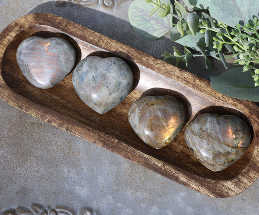 Sunset Labradorite Medium Heart
