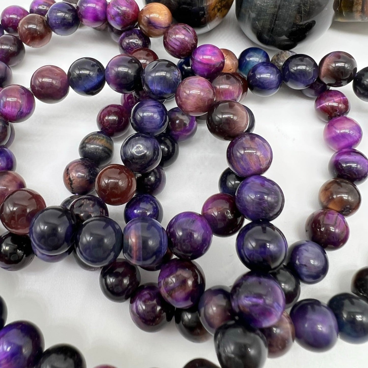 Galaxy Tigers Eye Bracelet - Strength & Courage, Self-Awareness, Balance, Wealth
