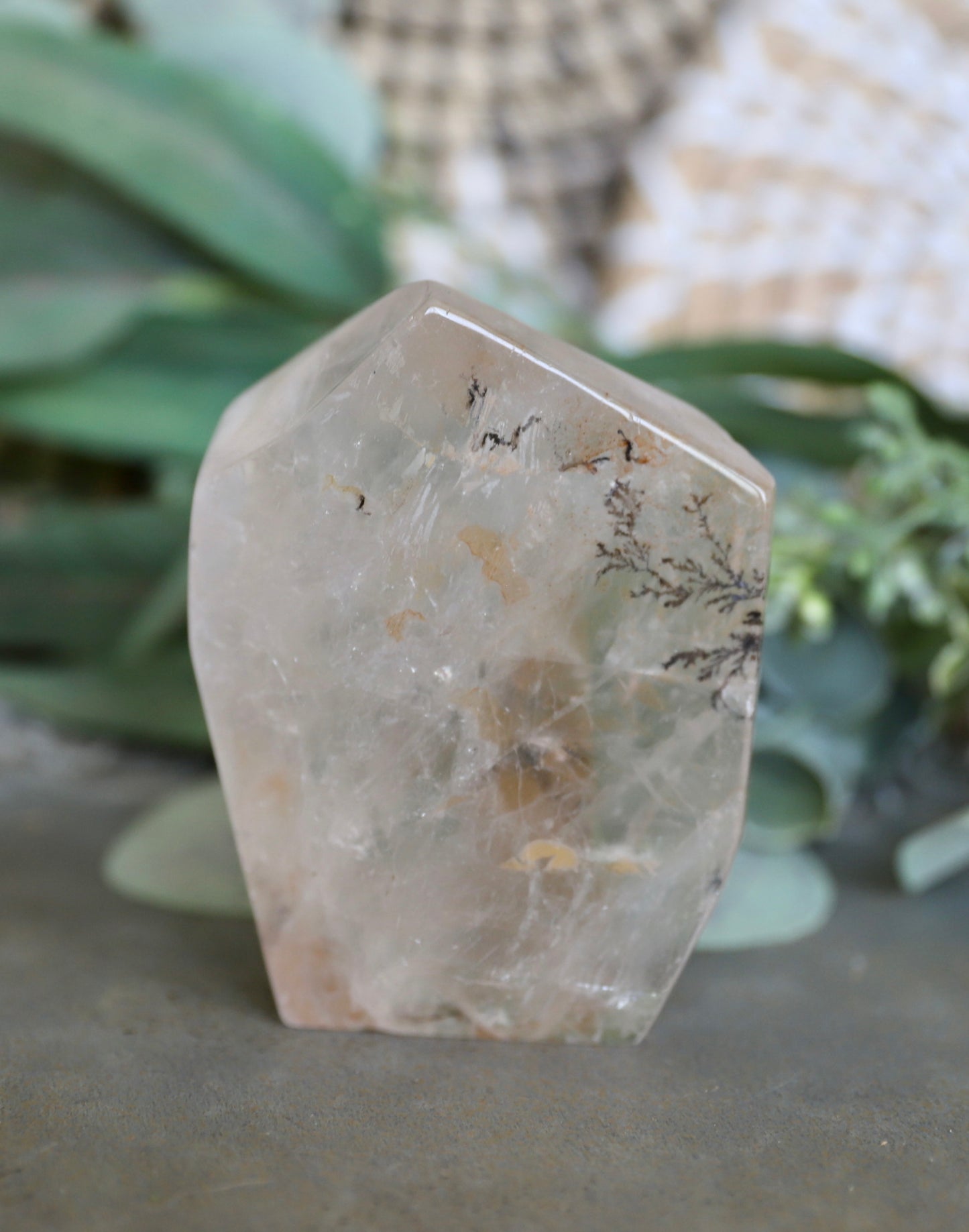 Dendritic Clear Quartz Free-Form