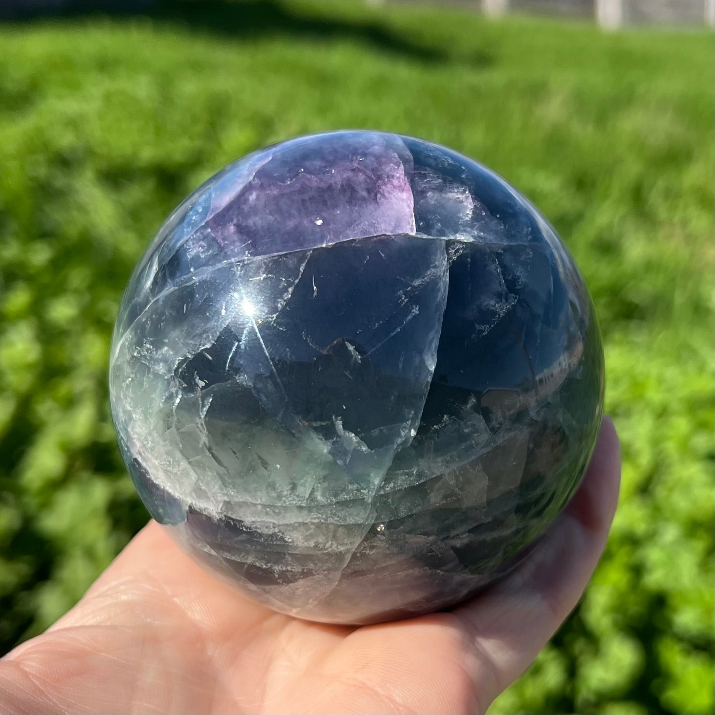 Rainbow Fluorite XL Sphere