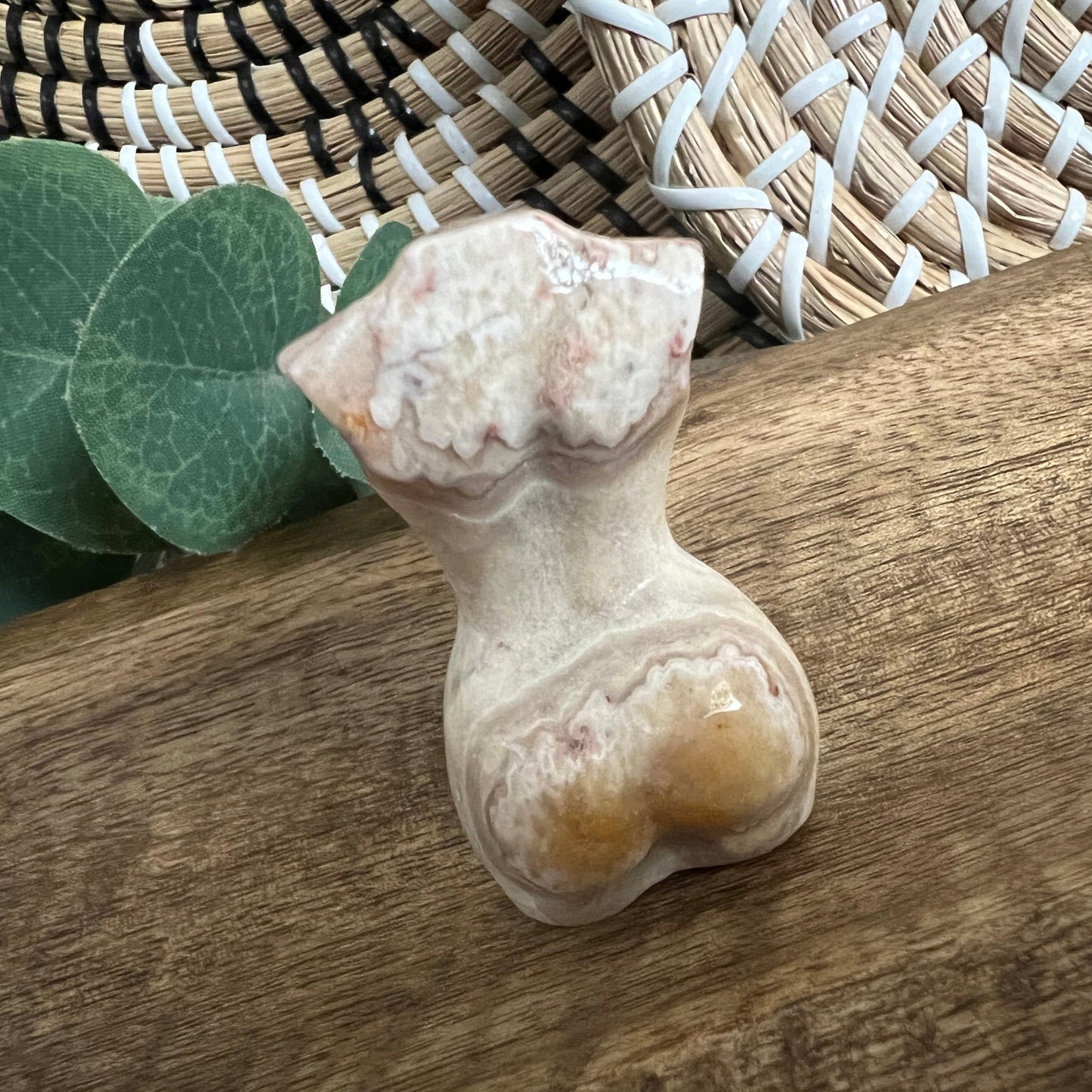 Crazy Lace Agate & Moss Agate Body Carving