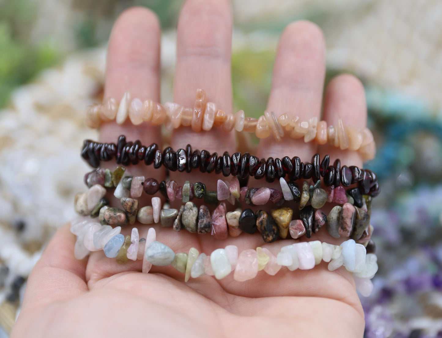 Crystal Chip Bracelet