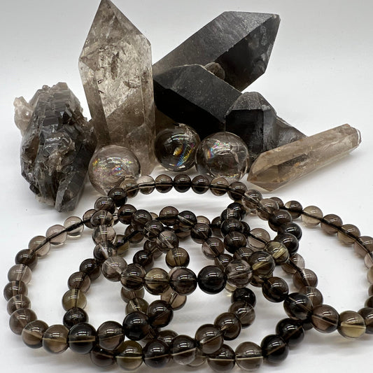 Smokey Quartz Bracelet - Calm, Lifts Depression, Intuition, Positivity