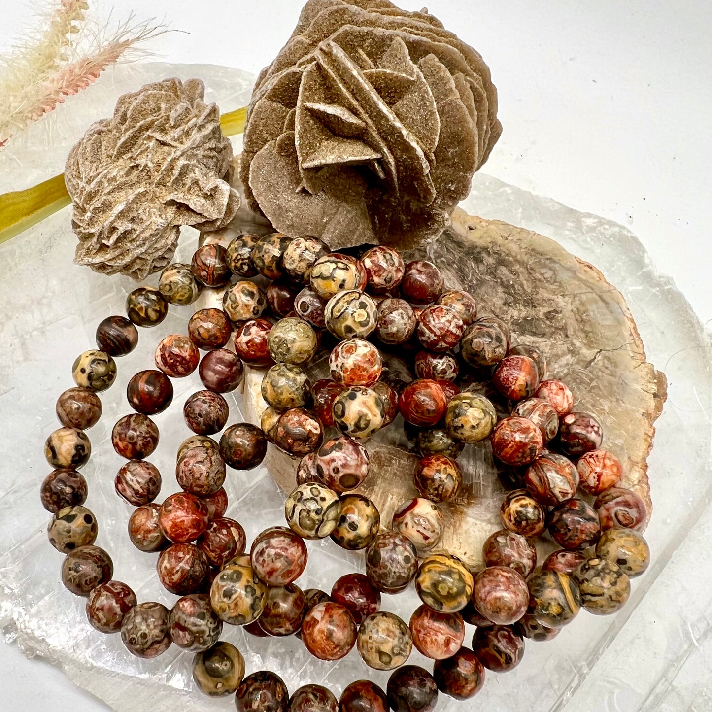 Leopard Skin Jasper Bracelet - Transformation, Strength, Confidence, Stress Relief