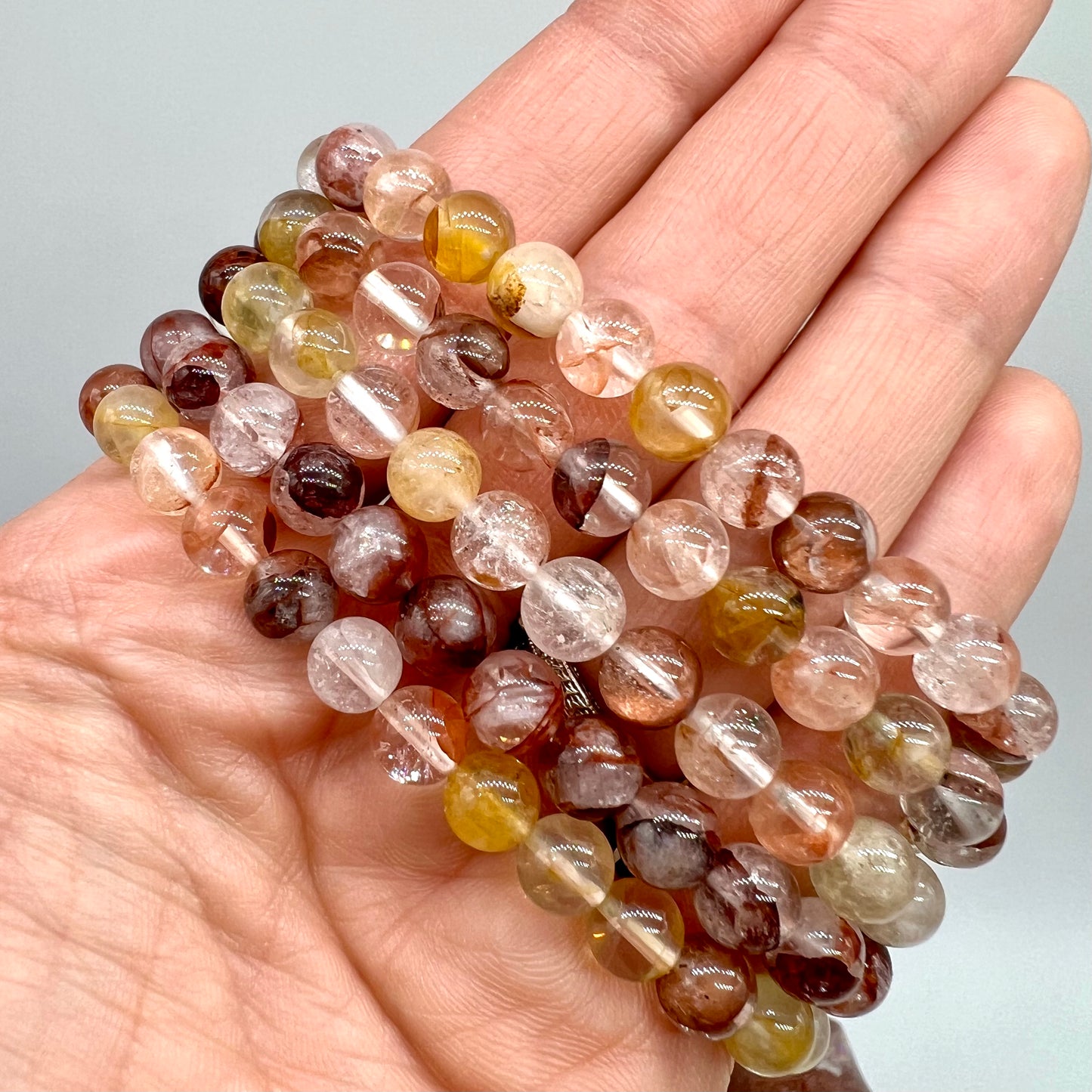 Fire Quartz/Red Hematite Bracelet - Love, Focus, Grounded, Self-Worth, Anxiety