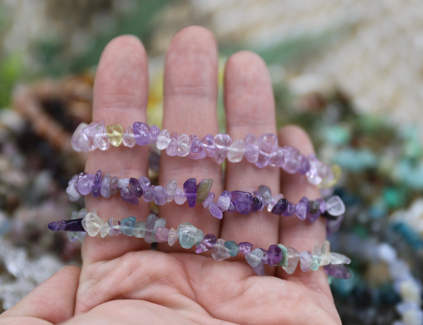 Crystal Chip Bracelet