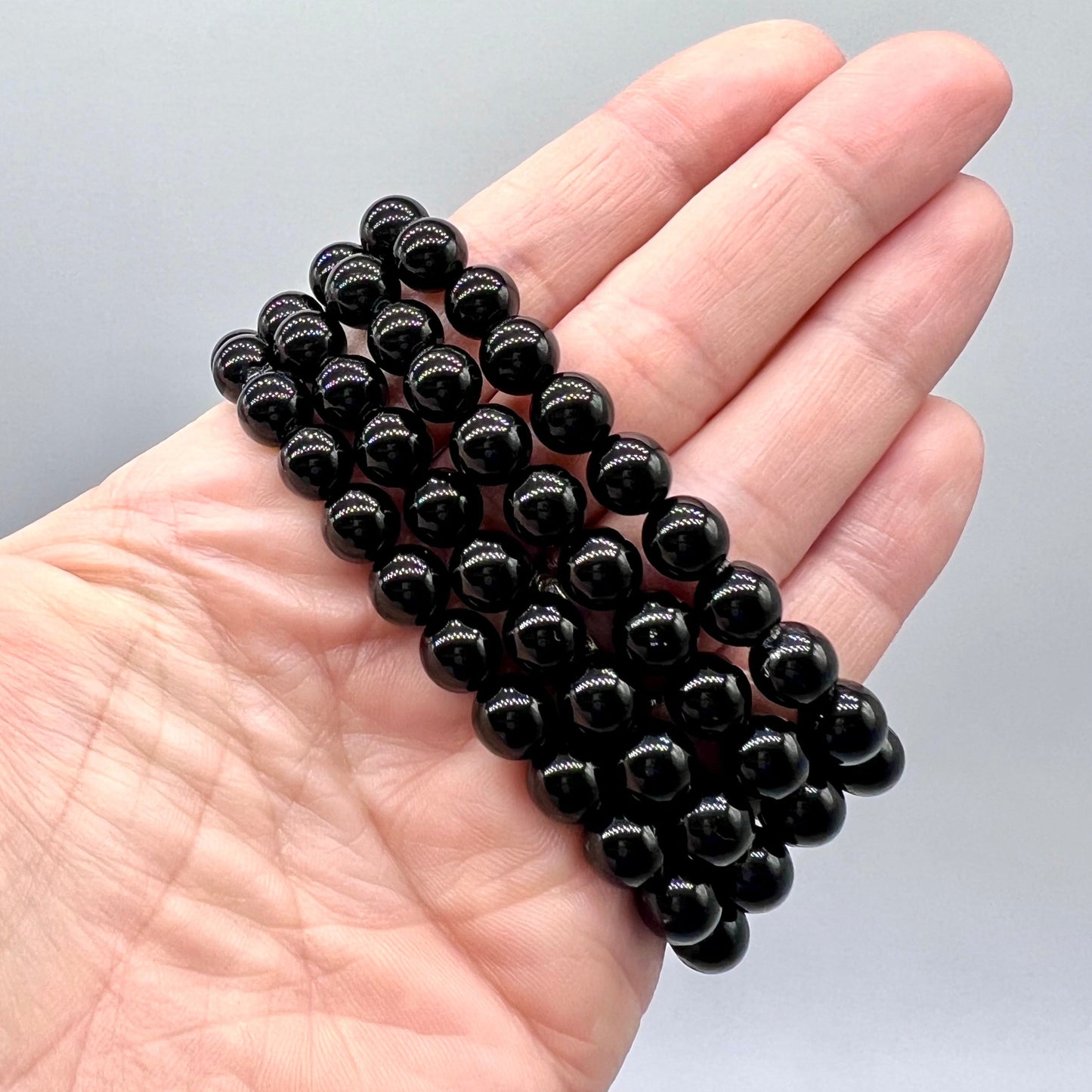 Black Obsidian Bracelet - New Beginnings, Blocks Negativity, Protection