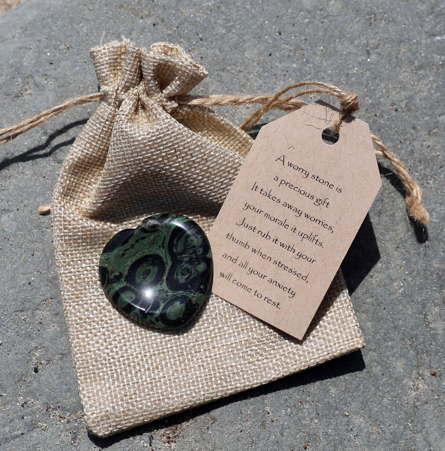 Worry Stone Gift set-Heart Shape