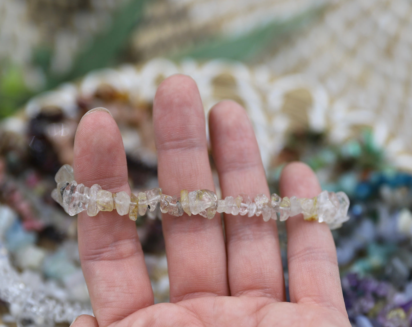 Crystal Chip Bracelet