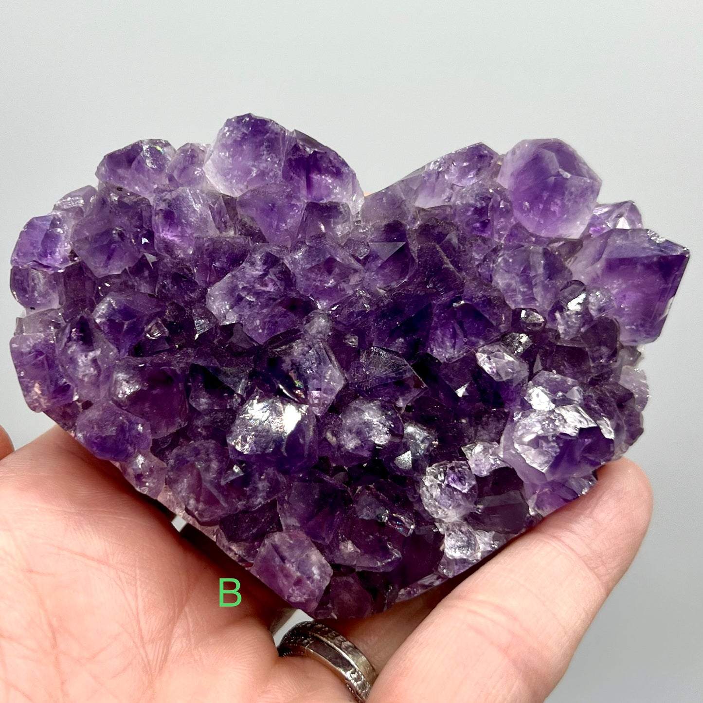 Amethyst Geode Heart