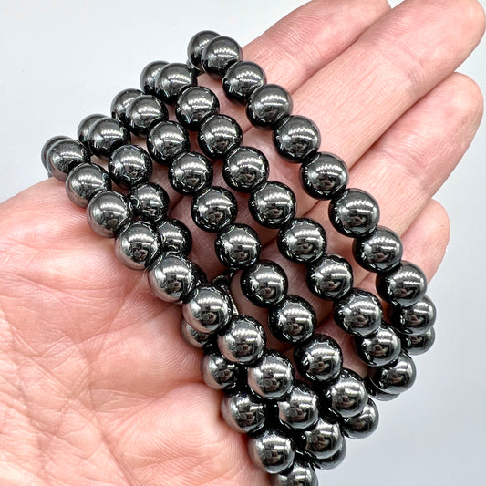 Hematite Bracelet - Balance, Clarity, Action, Manifest, Protection