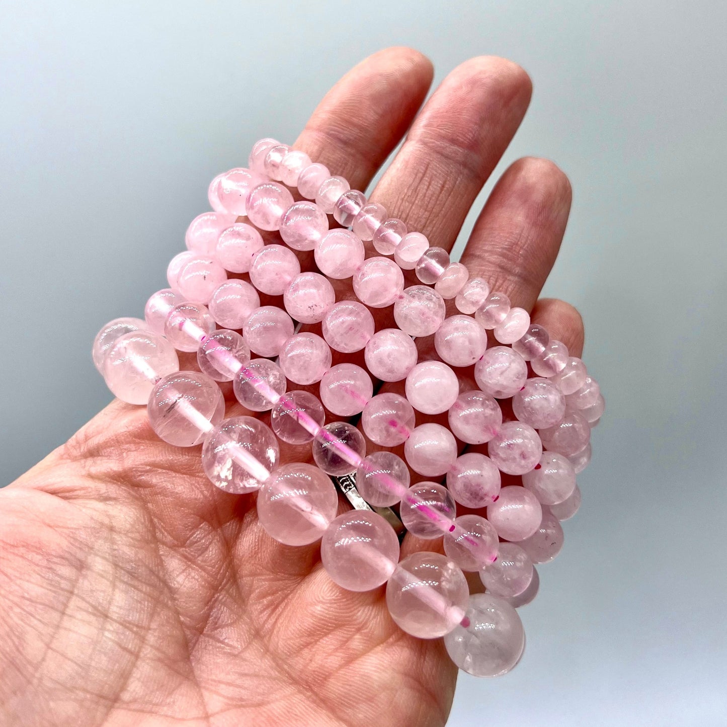 Rose Quartz Bracelet - Unconditional Love, Soothing, Forgiveness, Lifts Depression, Self Love