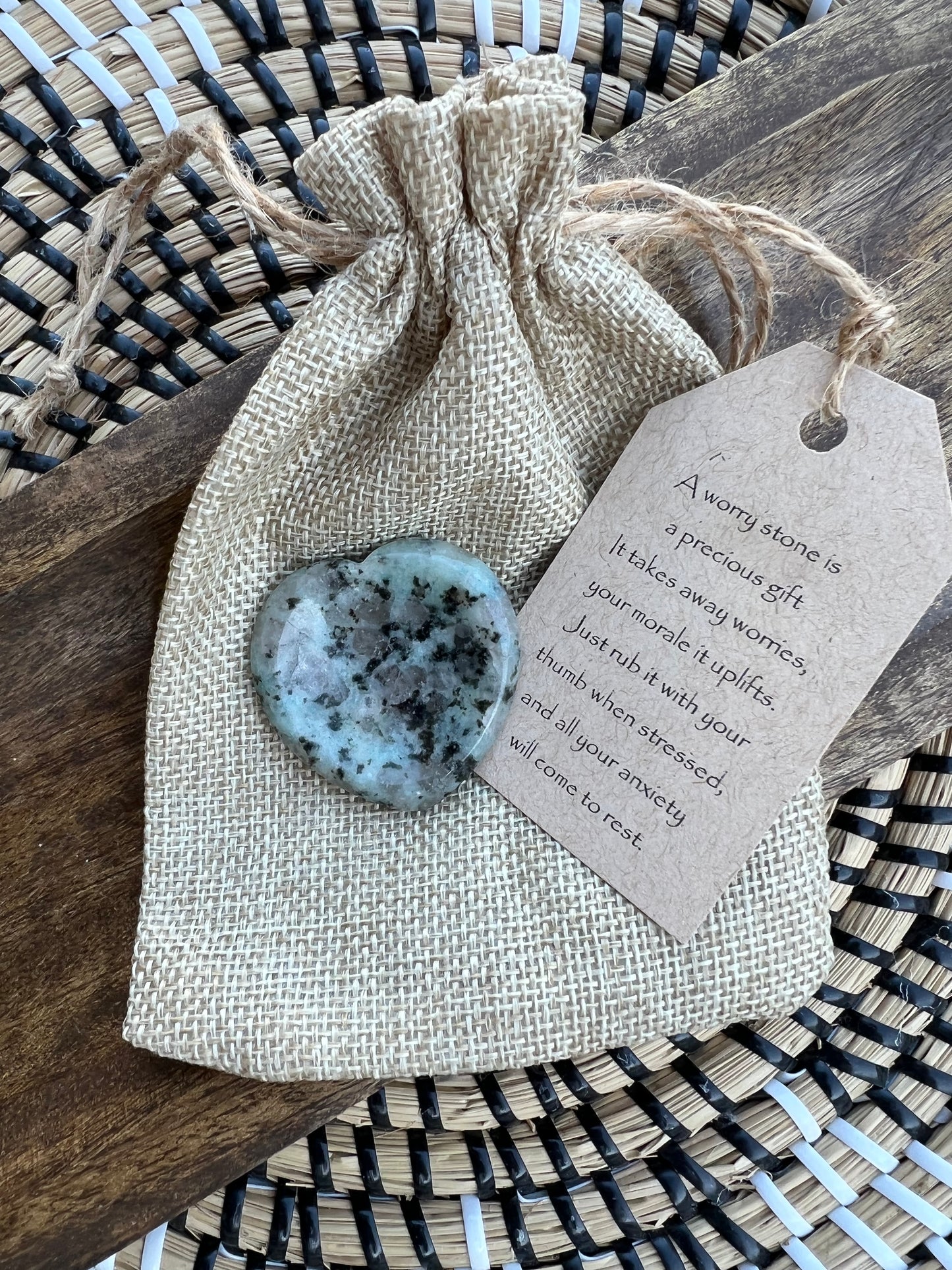 Worry Stone Gift set-Heart Shape