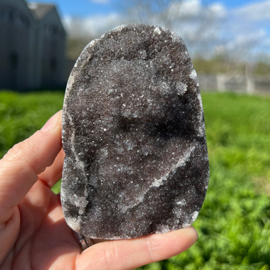 Black Amethyst Druzy Free Form
