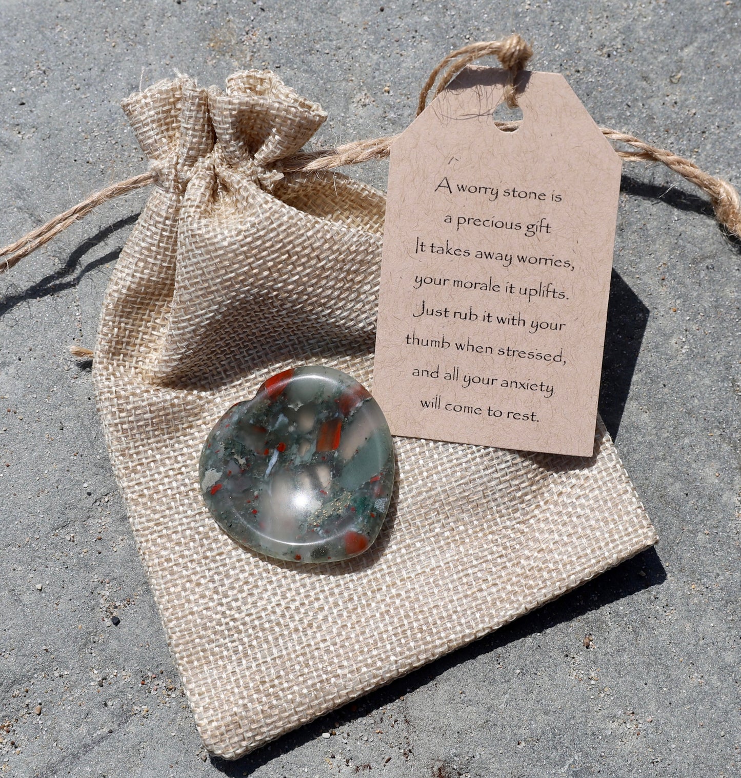 Worry Stone Gift set-Heart Shape