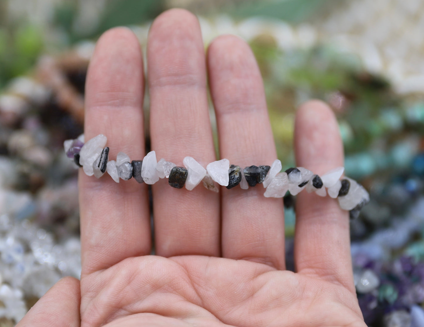 Crystal Chip Bracelet