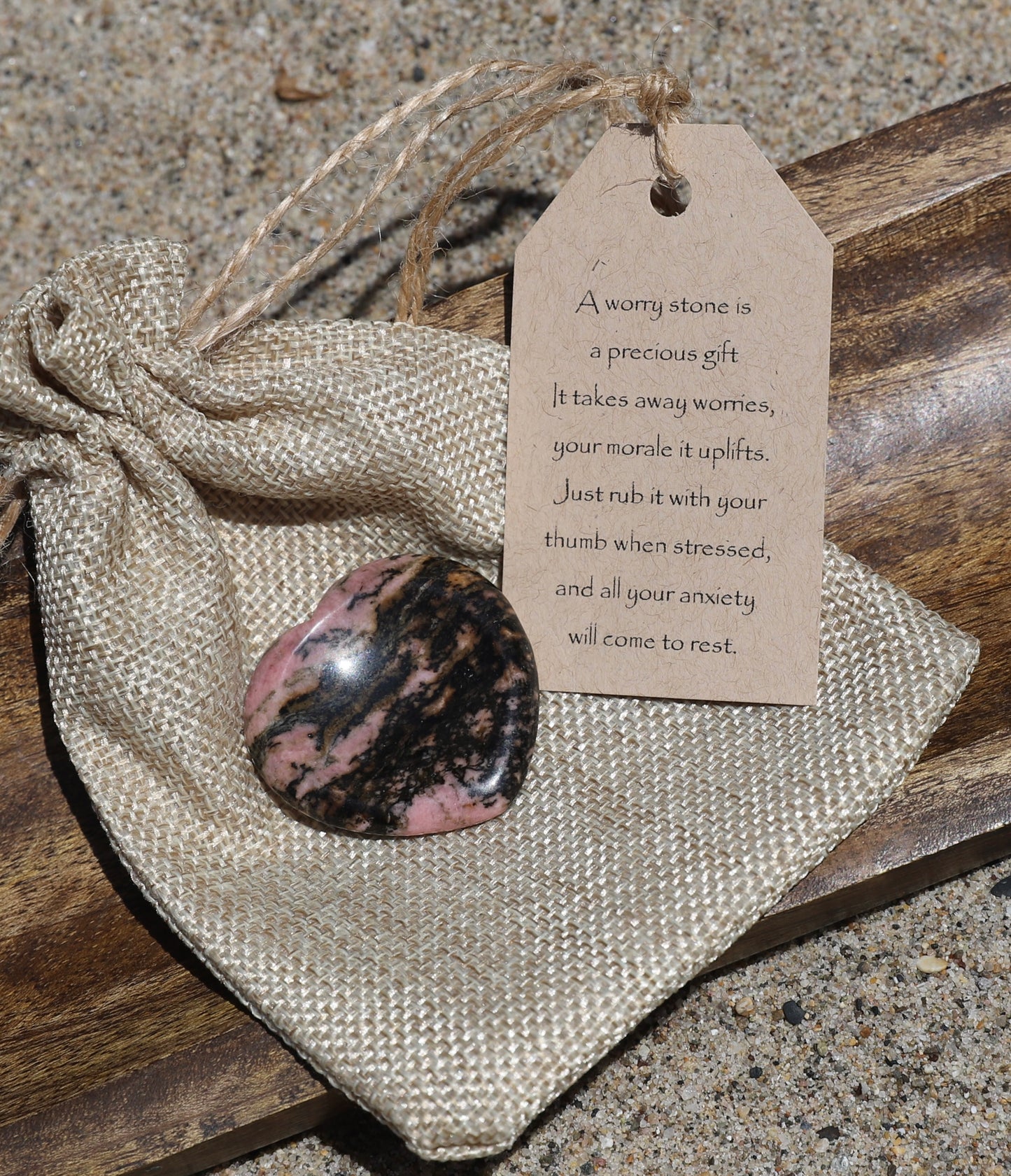 Worry Stone Gift set-Heart Shape