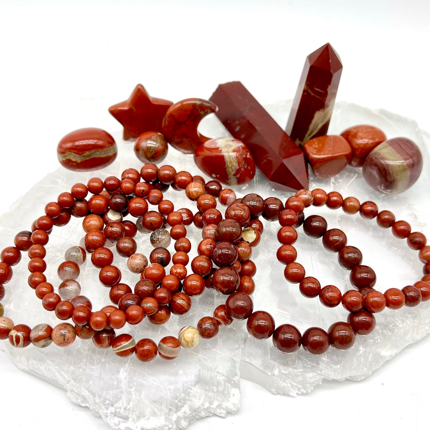 Red Jasper Bracelet - Motivation, New beginnings, Protection, Leadership, Joy