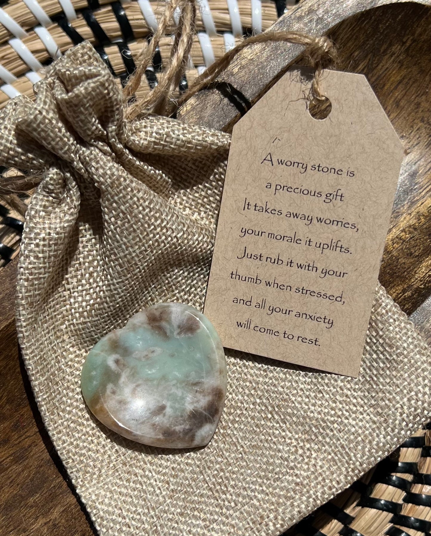 Worry Stone Gift set-Heart Shape