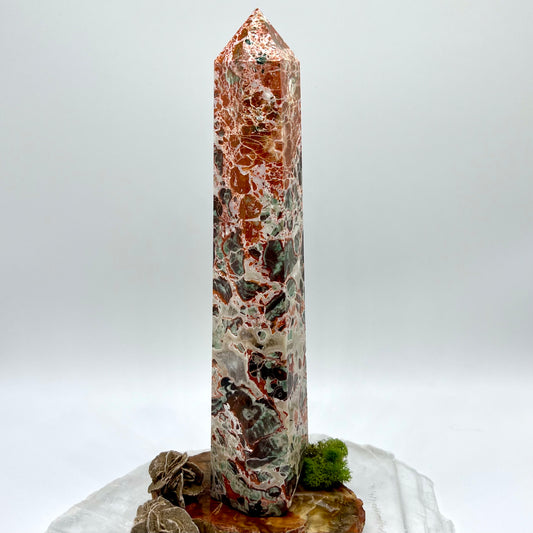 Money/Coin Agate Large Tower - The Fortune Stone